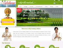 Tablet Screenshot of myholidaysmaker.com